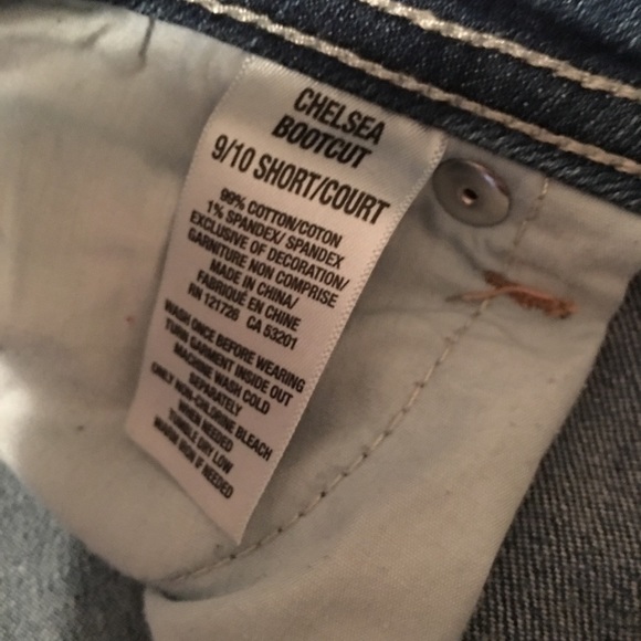 Aeropostale Chelsea Bootcut Vintage Denim 9/10 SHORT Low Rise Y2K Cotton Blend - Picture 5 of 13